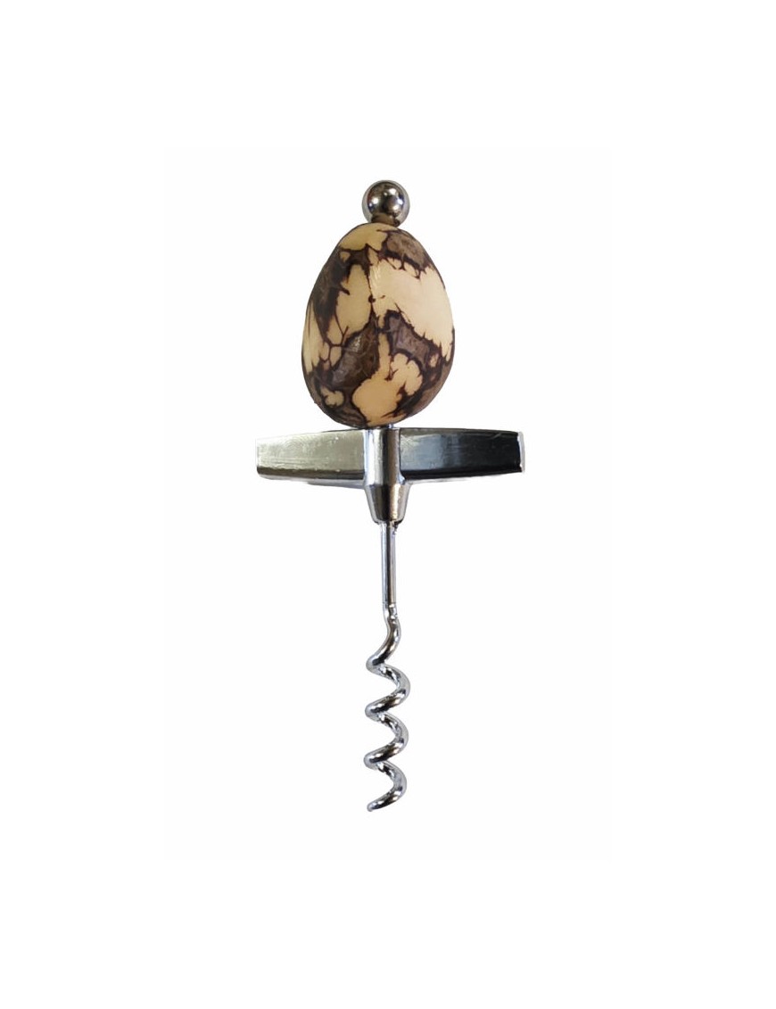 Tire-bouchon avec manche en tagua, pratique et raffiné