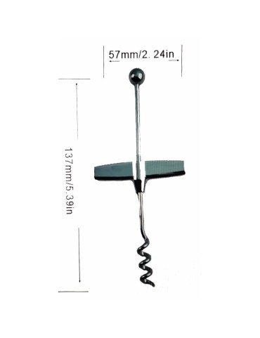 Tire-bouchon avec manche en tagua, pratique et raffiné