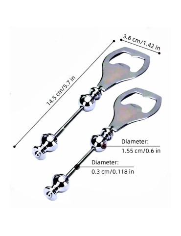 Décapsuleur acier inoxydable avec manche en tagua, chic et fait main