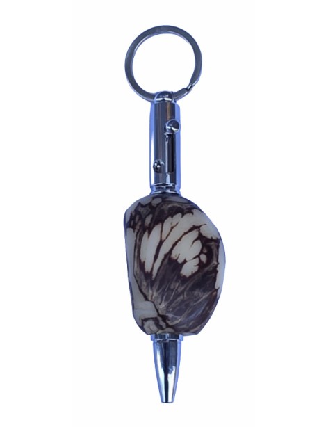 stylo écologique porte-clés en tagua ou ivoire végétal