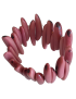 Bracelet tagua rose – 26 lamelles – ivoire végétal artisanal
