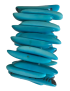 Bracelet en tagua bleu artisanal – 26 lamelles – Atelier Tagua World