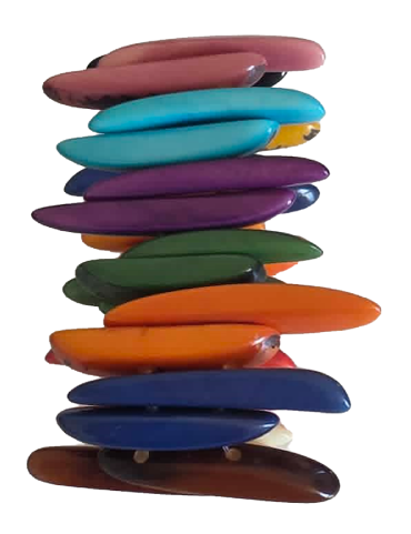 bracelet tagua multi couleur artisanal