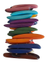 bracelet tagua multi couleur artisanal