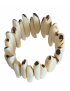 Bracelet en tagua naturelle artisanal – 26 lamelles – Atelier Tagua World