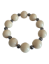 Bracelet tagua naturelle & hématite – Artisanat Atelier Tagua World