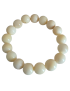 Bracelet tagua naturelle 12 mm – Artisanat Atelier Tagua World
