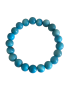 Bracelet tagua bleu 9 mm – 21 perles – Atelier Tagua World