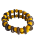 Bracelet tagua jaune & coco – 30 perles – Atelier Tagua World