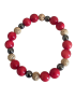 Bracelet tagua rouge & hématite – bodhi – Atelier Tagua World