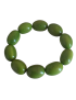 Bracelet tagua vert olive – artisanal 13x18 mm