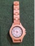 Montre Bois Naturel – Design Rond – Fermoir Sécurisé Quartz