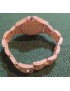 Montre Bois Naturel – Design Rond – Fermoir Sécurisé Quartz