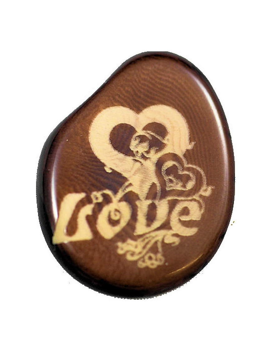 Pendentif, porte clés ou bracelet gravure Coeur