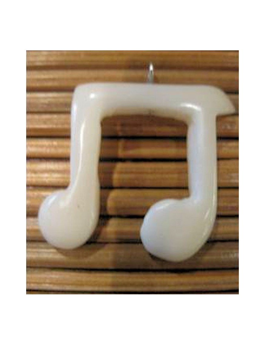 Pendentif tagua note de musique 