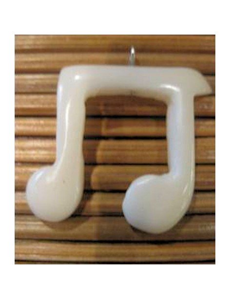 Pendentif tagua note de musique Pendentif tagua note de musique