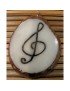 Pendentif tagua clé de sol 