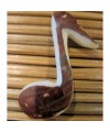 Pendentif tagua note musique 