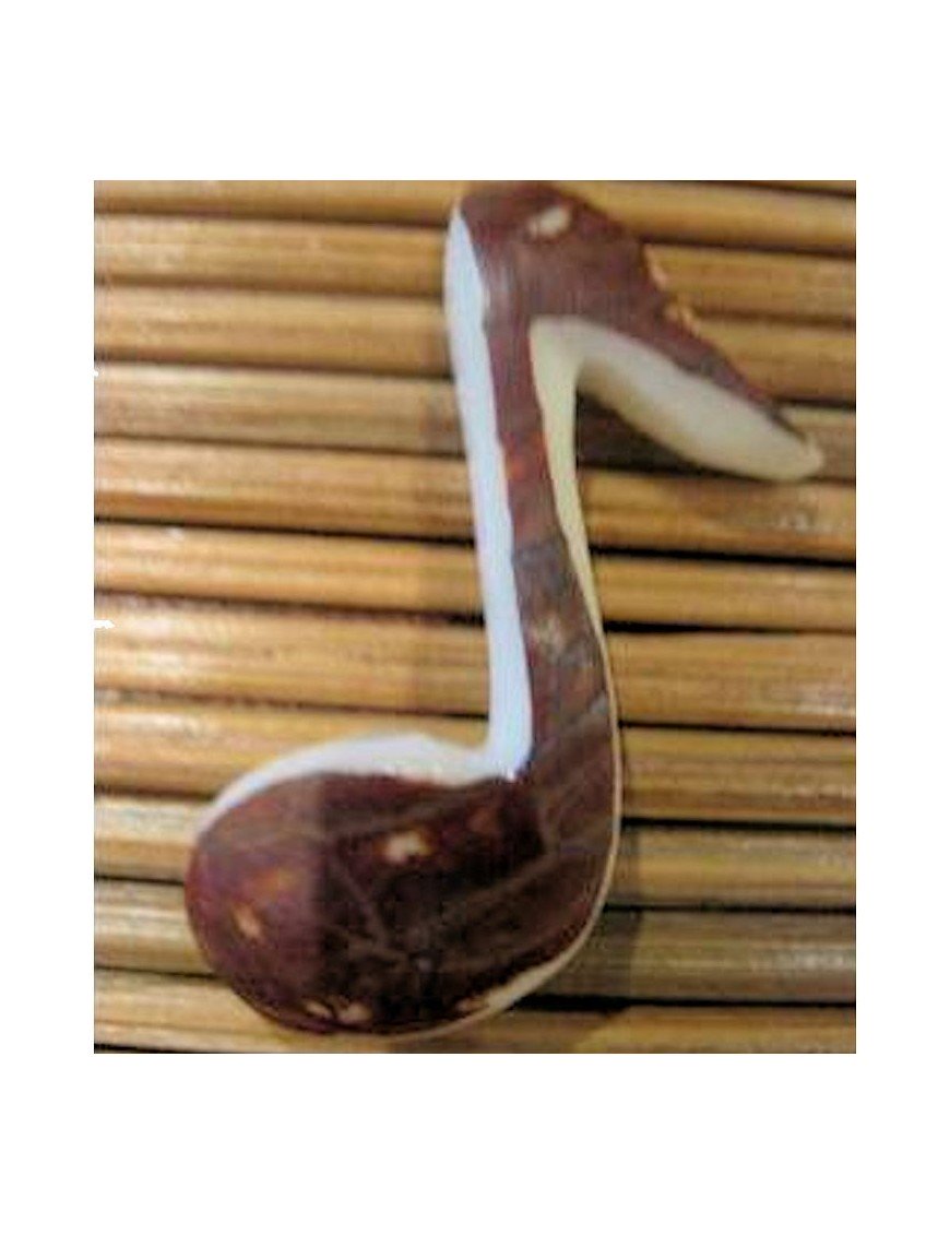 Pendentif tagua note musique 