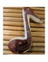 Pendentif tagua note musique 