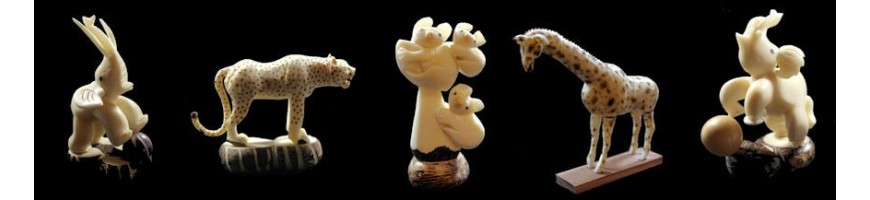 Créateur de bijoux, bagues, colliers, boucles d'oreilles, figurines et objet de décoration en ivoire végétal ou tagua